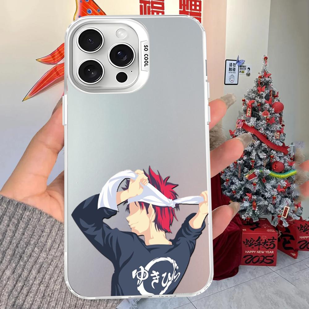 Soma Yukihira Food Wars Shokugeki no Soma Anime Phone Case For iPhone16 15 14131211ProMax X XR87Plus Matte Shockproof Back Cover