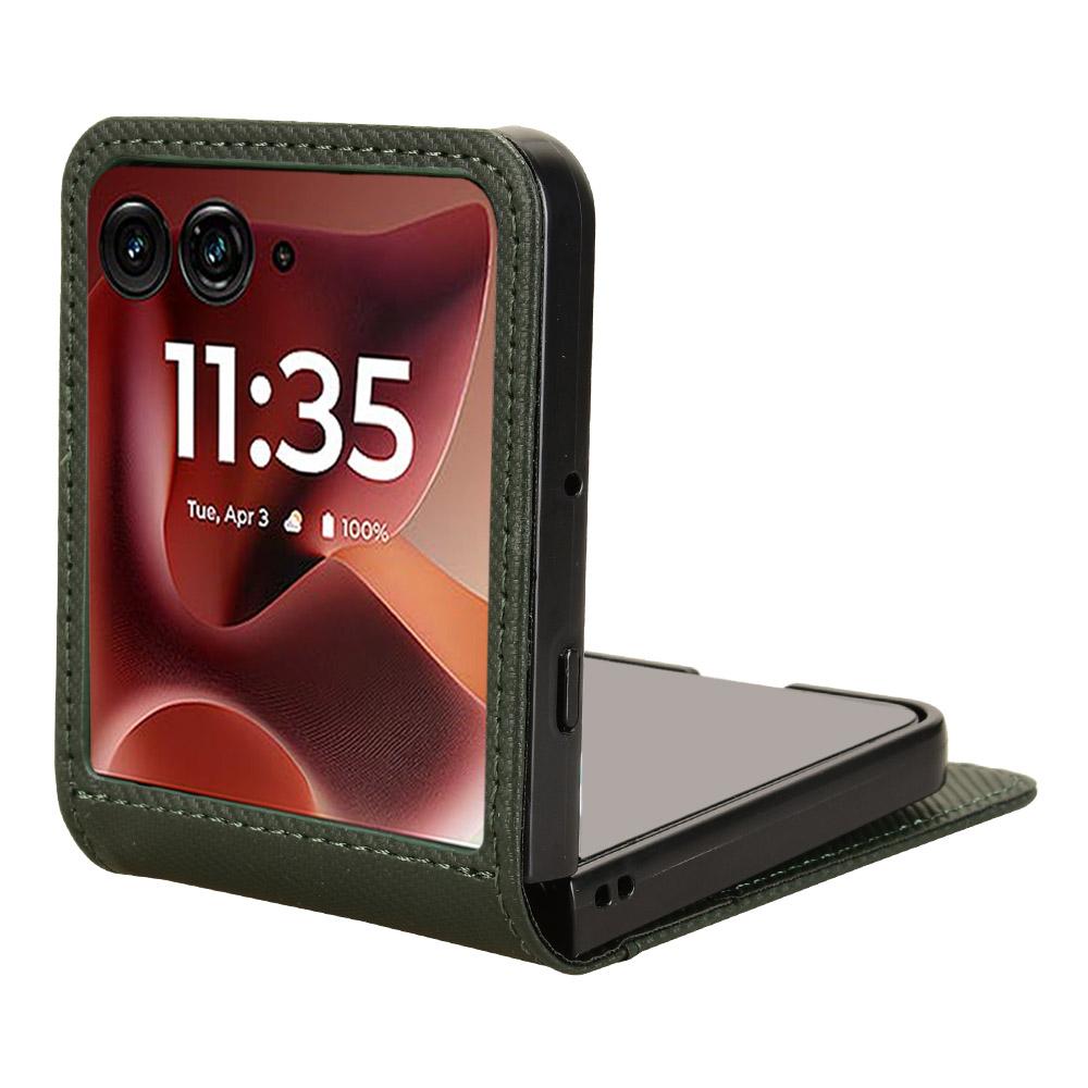 Pro Motorola Razr 60 Ultra 5G Pouzdro PU Kůže + PC Držák na Karty Kryt na Mobilní Telefon