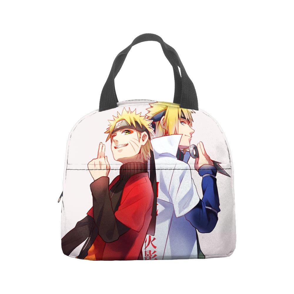 Naruto Lunch Bag, Student With Rice Insulation Bag, Large Capacity Portable Lunch Insulation Bag, Bento Bag, Outdoor Bag.