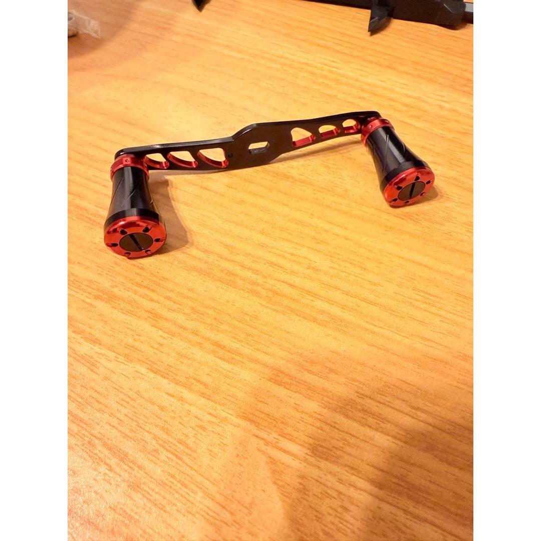 Used [New] Red Daiwa Bait reel handle 95mm suitable for horse flies, etc.
