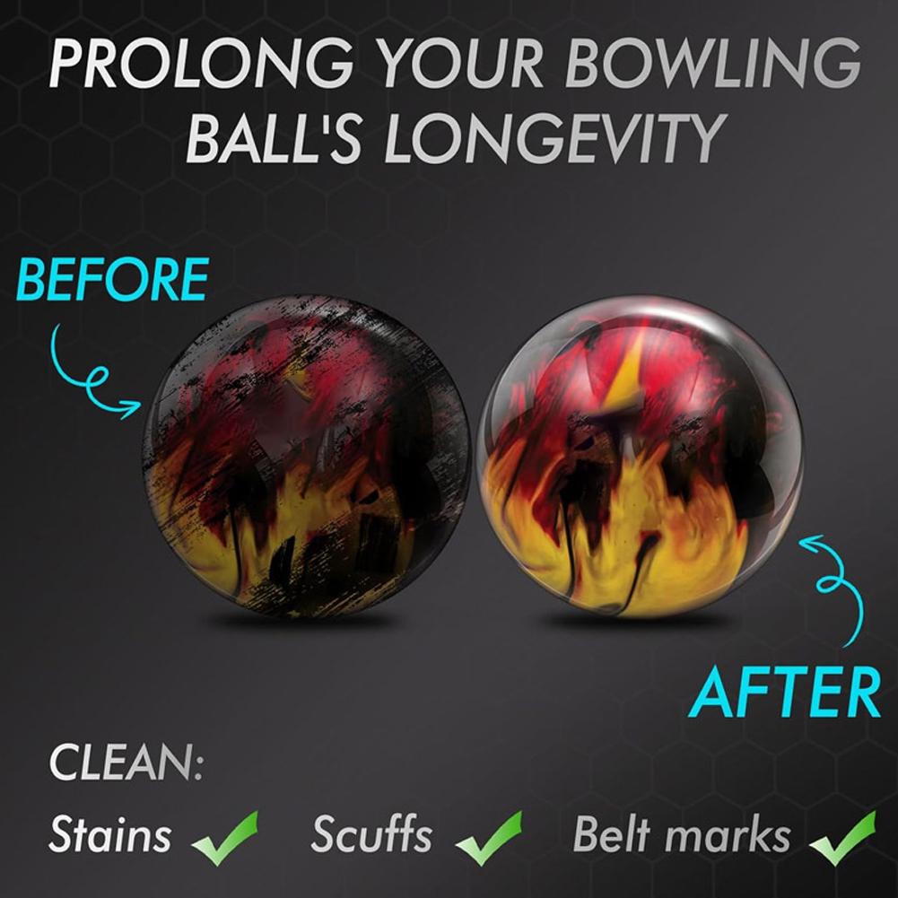 Professional Bowling Ball Deep Cleaning Spray 100ml Stain Grease Removal Abrasion Repair Bowling Ball Cleaner Surface Protection