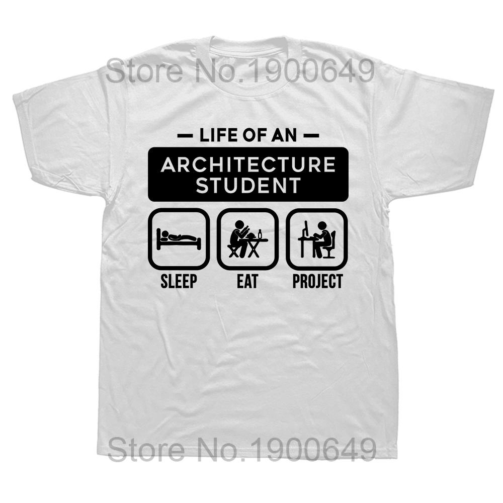 Architect Brain Architecture Students T Shirt Summer Graphic Cotton Streetwear Short Sleeve Birthday Gifts Tshirt Mens Clothing