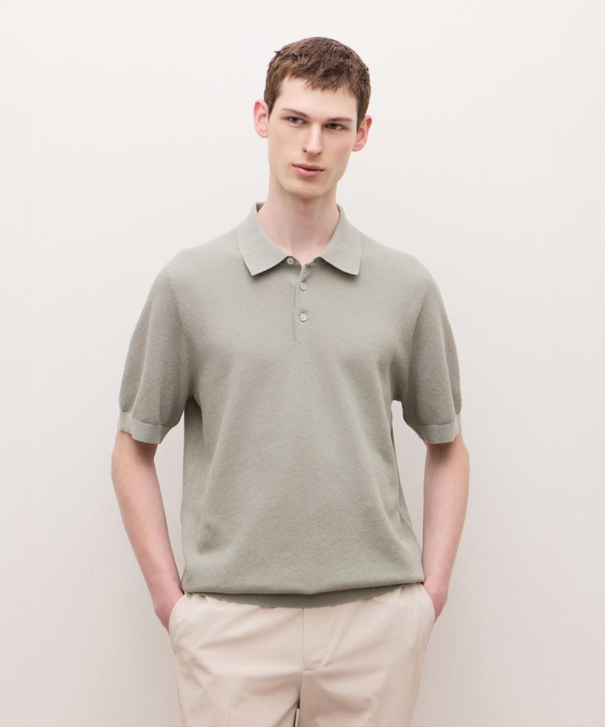 Jilseutyueoteunyuyogmaen Cotton Lean Collar Knit - Green (Jnsw6B401E2)