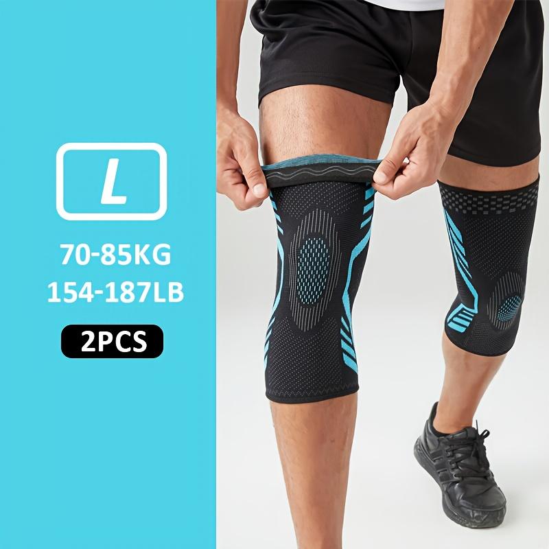 2PCS Compression Knee Support Sleeve Elastic Knee Pads Brace Springs Gym Sports Protector Basketball Volleyball Run