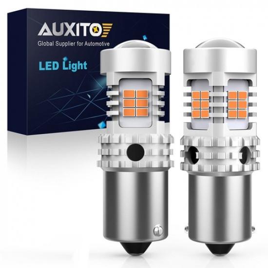2x Error Free 7507 BAU15S 12496 Turn Signal Light Lamp Blinker Lamp Amber Yellow