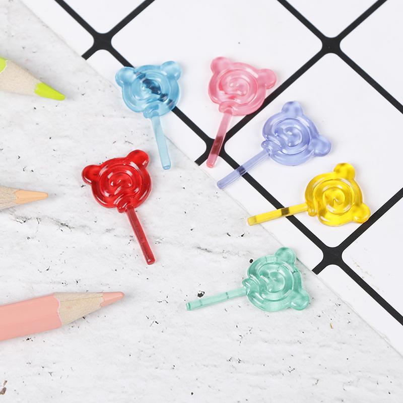 6Pcs/Set 1:12 Candy Lollipop Doll House Toys Children Gift Dollhouse Miniature