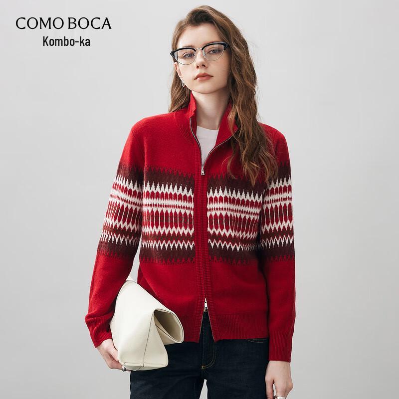 Women s Fair Isle Wool Cardigan L