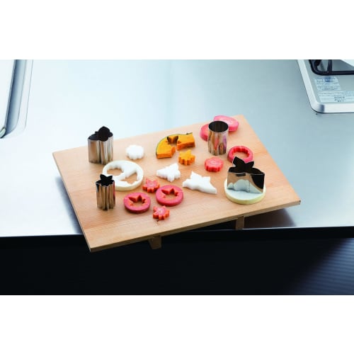 Endo Shoji Professional Thick Ginkgo Cutter, Large (No. 5), 18-8 Stainless Steel, Made in Japan, BNK06048