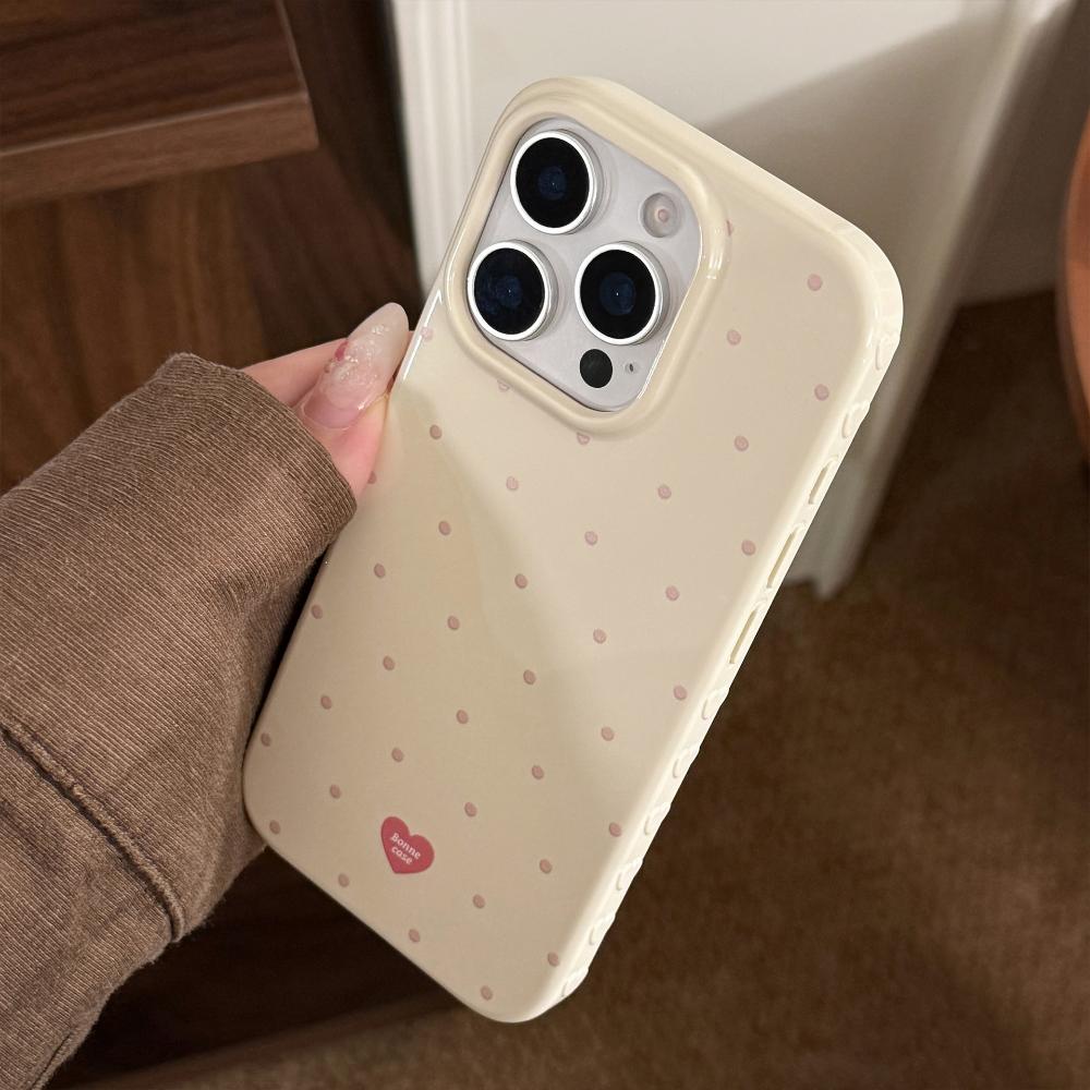 Suitable for Apple IPhone 16, IPhone 17, Color Blocking, Minimalist Polka Dot, IPhone 15 Pro Max, IPhone 14 Full Coverage, and IPhone 13 Fresh Style