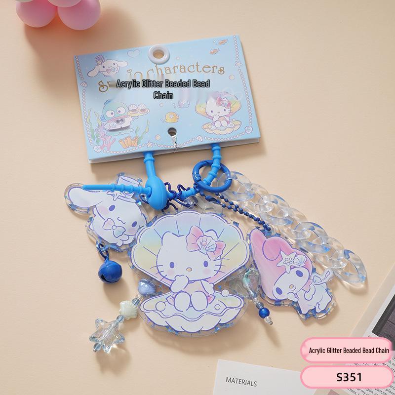 Sanrio Kuromi & Cinnamoroll Akrylowa Zawieszka do Torby Breloczek