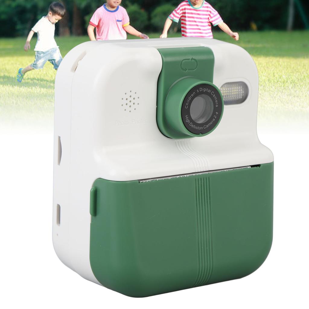 Camera   Print 48MP Photo 1080P Video 2.4 In   Screen Portable Camera 1200mAh Battery Support Music Games Play with 180 Degree Rotating Lens