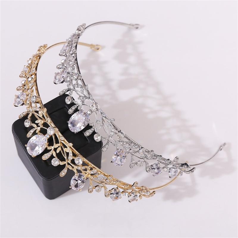 Crystal Wedding Tiaras for Women Queen Crowns Rhinestone Princess Tiaras Hair Accessories Quinceaneras Headpieces