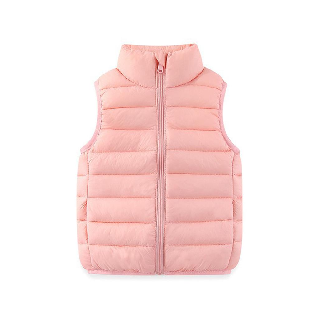 Kinder Freizeit Warme Stehkragen Steppweste für Jungen Mädchen Winter Oberbekleidung
