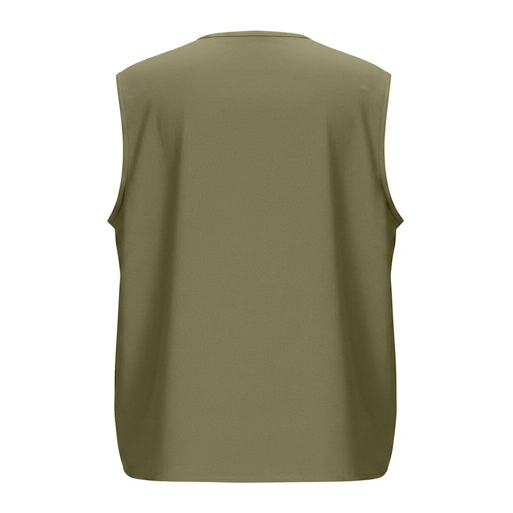 Women's Fashion Color Button Summer Loose V-neck Sleeveless Casual T-shirt Vest Top