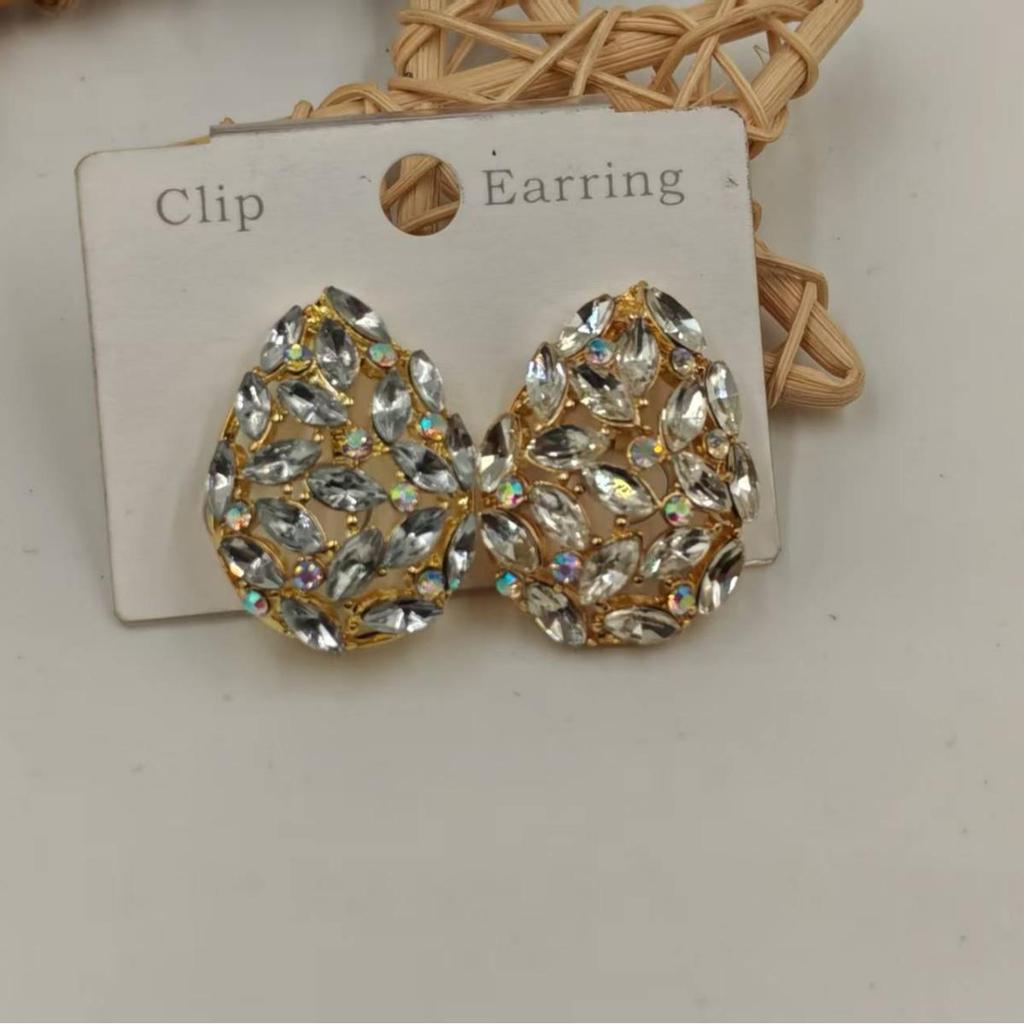 Elegante Retro Hohl Design Ohrclips - Luxus Damen High-End Ohrringe