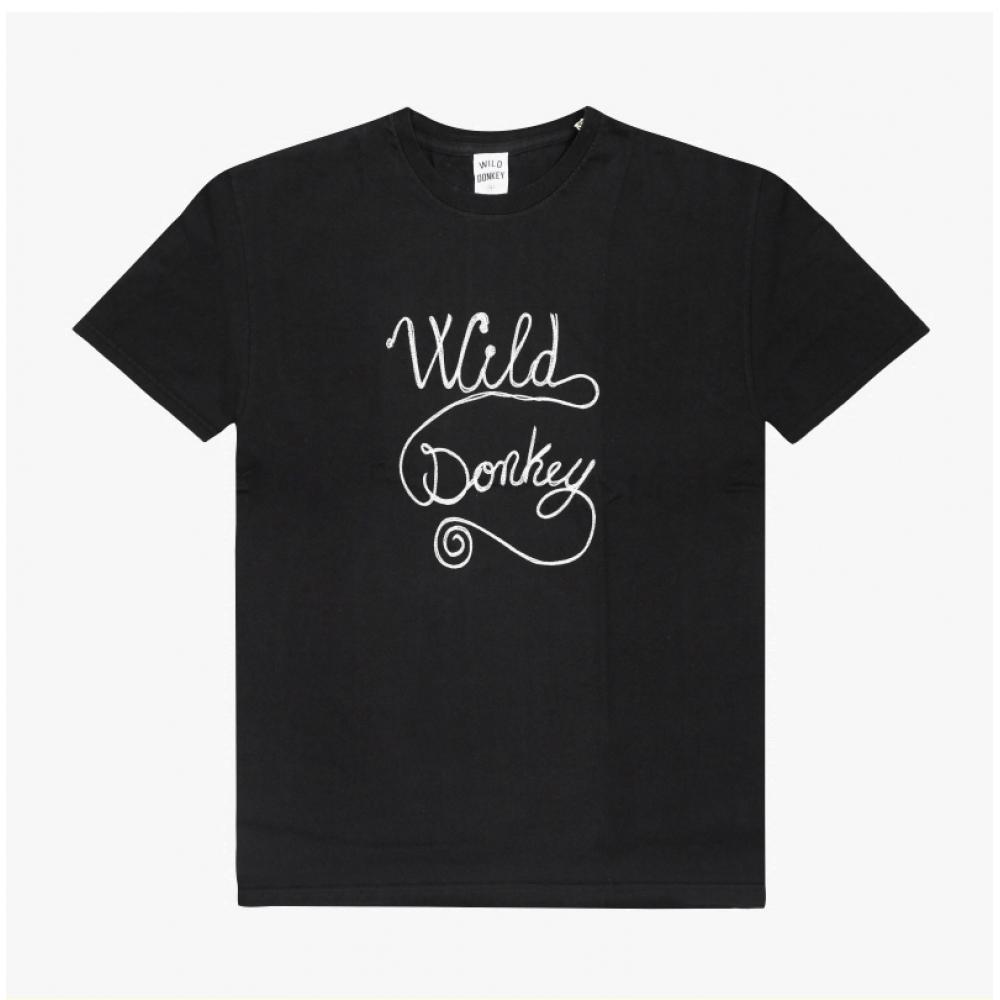 Wildes Esel T Kettenlogo Schwarz Unisex T-Shirt