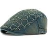 HT5071 Mens Berets Women Retro Artist Painter Embroidery Beret Hat Male Female Ivy Flat Cap High Quality Cotton Denim Beret Cap