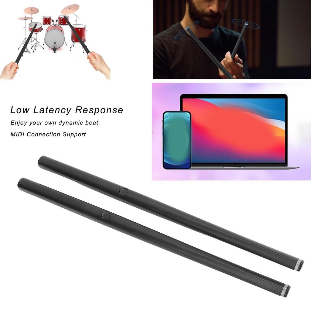 Luocute Draagbare Elektronische Drumstel Draadloze MIDI Vibratie Sensing Lage Latentie Dubbel Voetpedaal Bewegingsdetectie Kinderen Volwassenen