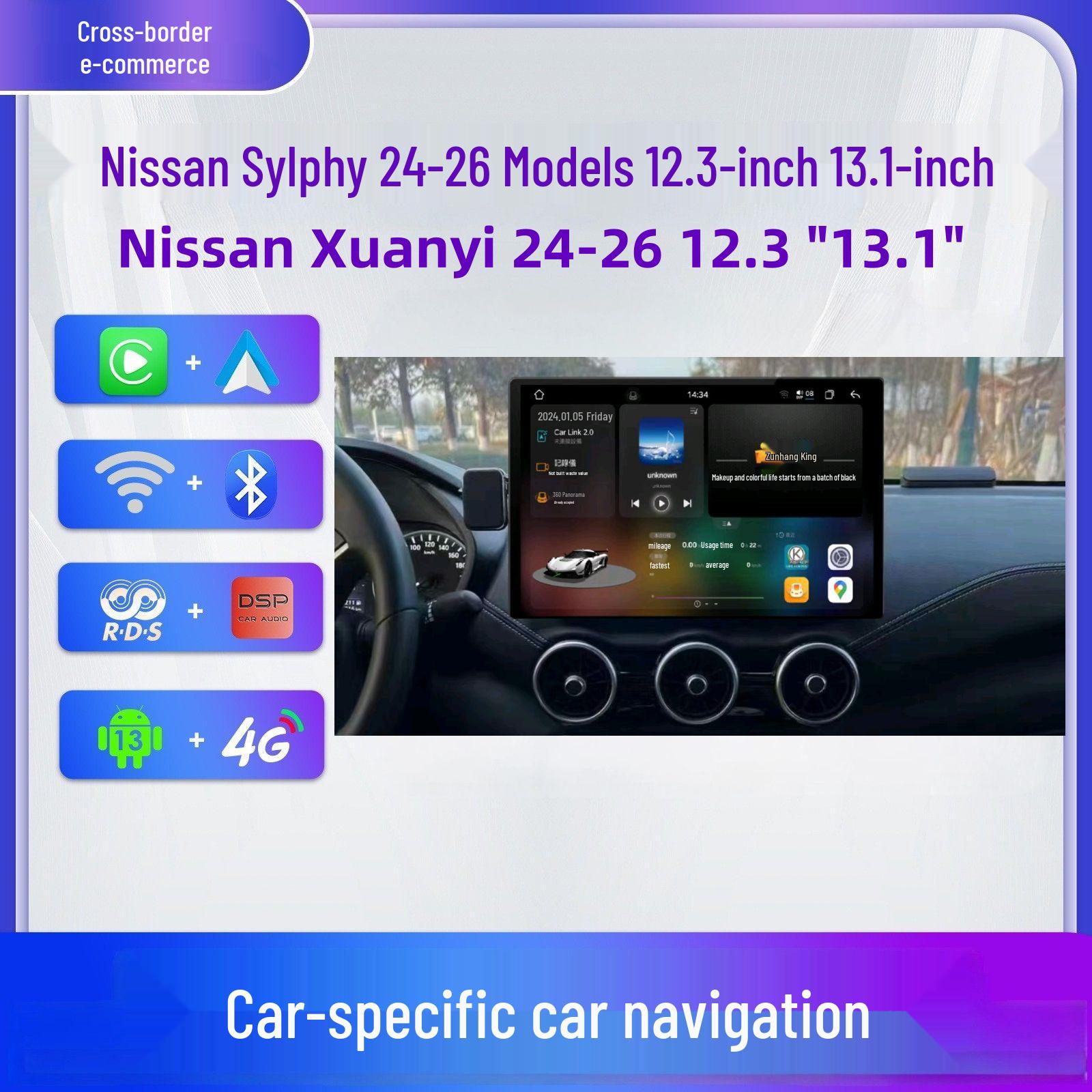 

Nissan Sylphy 26 Models 12.3 Central Control 360° Navigation DVD System with CarPlay Integration 2+32G (wifi+4G version)