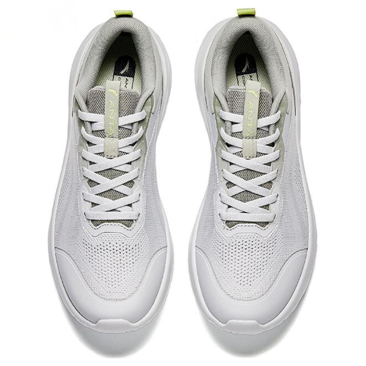 Anta Shunxing Lite Comfortable Trendy Shock Absorbing Wear Resistant Low Top Casual Running Shoes Men sneaker Gray 112527712-2