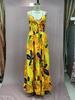 Spring Fashion Bohemian Strapless Maxi Dress with Four Way Stretch
