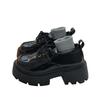 Black Thick Heel Heightened Platform Versatile Small Leather Shoes Women's 2025 Spring and Autumn Retro British Single Shoes Loafers
