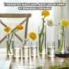 Hydroponics Plants Desktop Glass Planter Vase Glass Vase Transparent Cylinder Flower Vase Bedroom Desktop Home Decoration
