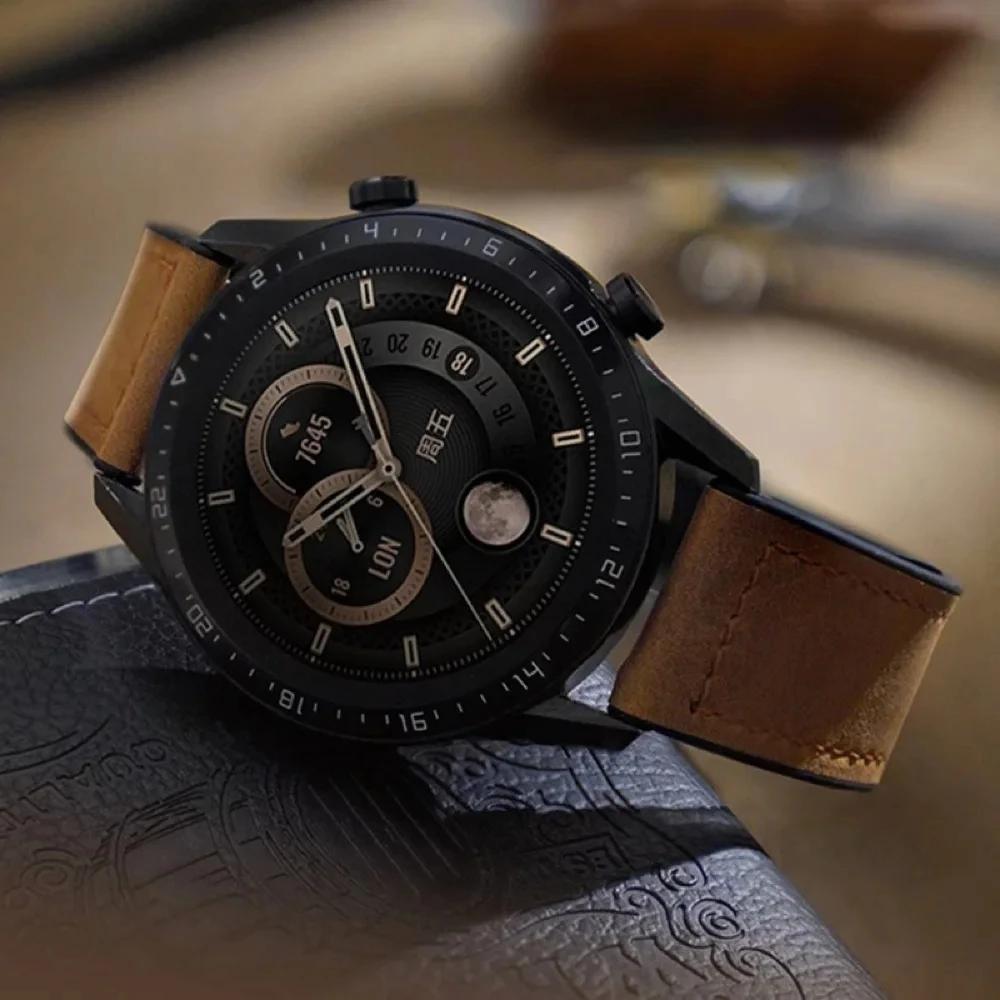 For 20mm 22mm Leather Silicone Strap for Huawei Watch GT4 GT 4 41mm 46mm Wristband Bracelet for Huawei GT3 Pro GT2 3 2 Strap