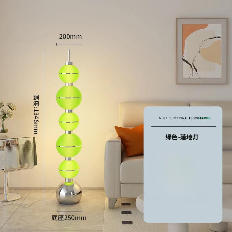 Nordisches Dänemark Kürbislampen-Design Sofa neben dem Wohnzimmer Schlafzimmer Stehlampe Kreative Netz-Rot-Atmosphäre Homesay