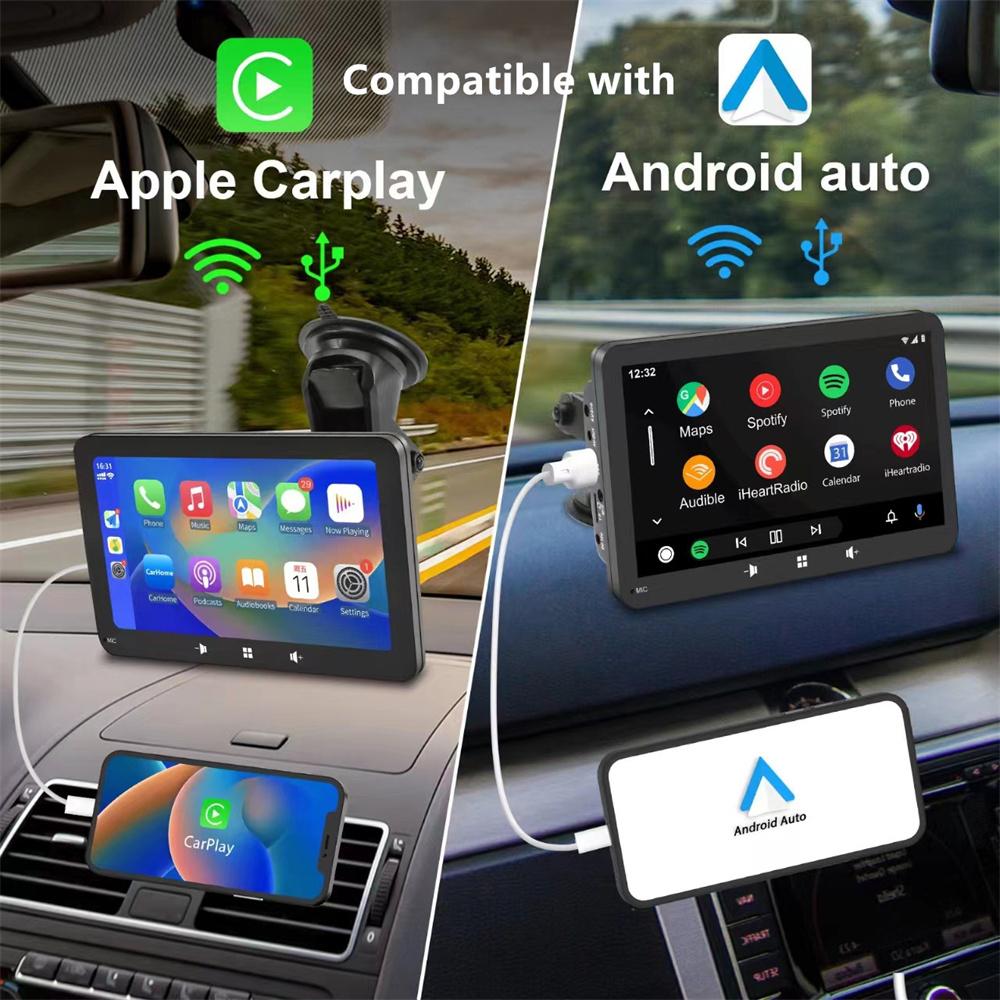 7 Inch Touch Screen Car Portable Stereo Multimedia Player Support Wireless-CarPl