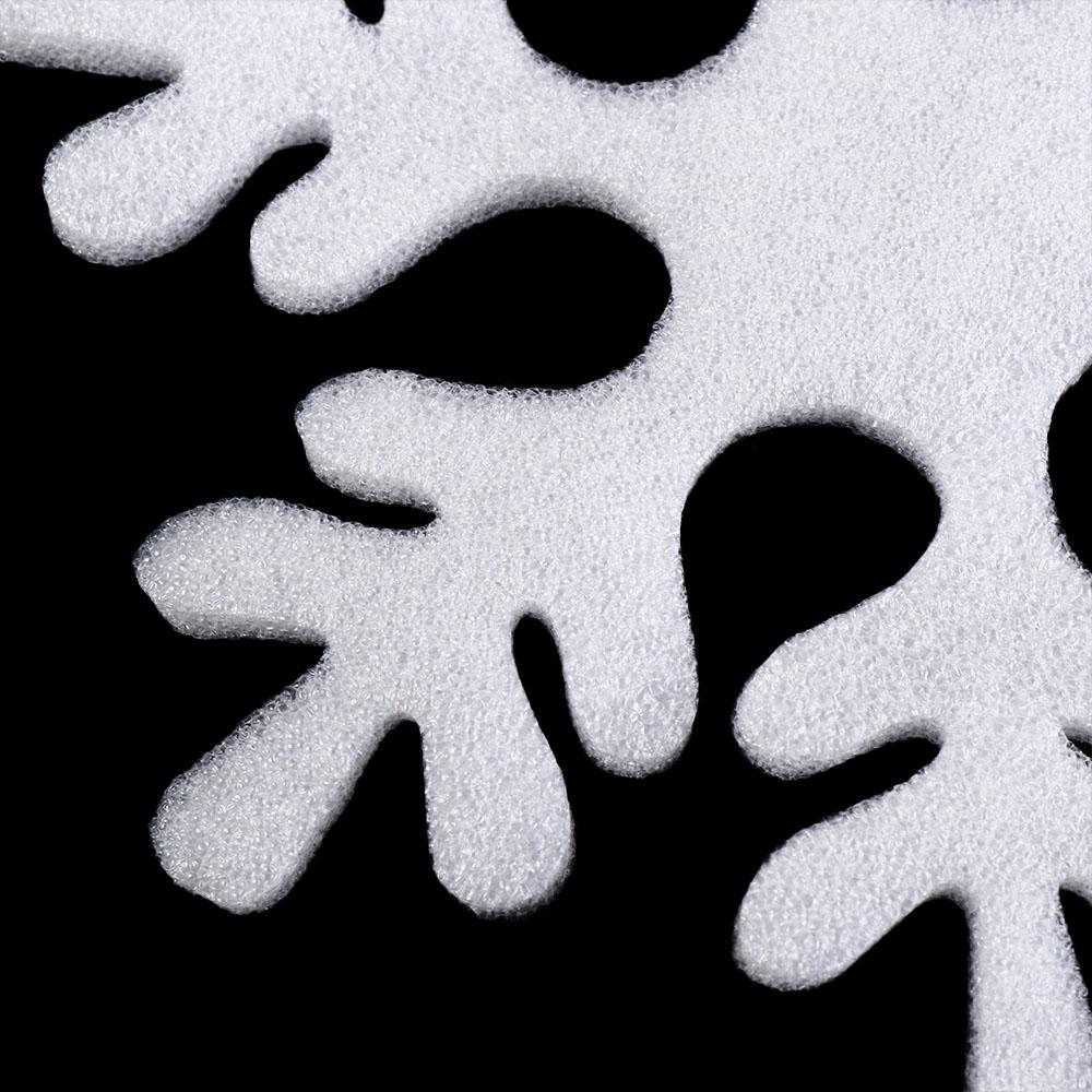 6Pcs Large Foam Snowflake Fake Christmas Snowflakes Ornaments Reusable Xmas Tree Pendants DIY