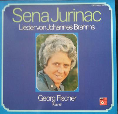LP Record SENA JURINAC GEORG FISCHER  Lieder Von Johannes Brahms 25226700 BASF 1976 Germany Classical Used