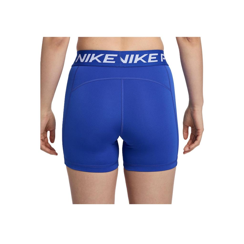 Nike Pro 365 Logo Comfortable Quick-Dry Training Shorts Women Shorts Royal-Blue CZ9832-407