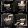 Car Trash Can,Leakproof Small Trash Bin with Lid and Bags,Garbage Dust Case Storage Box Organizers