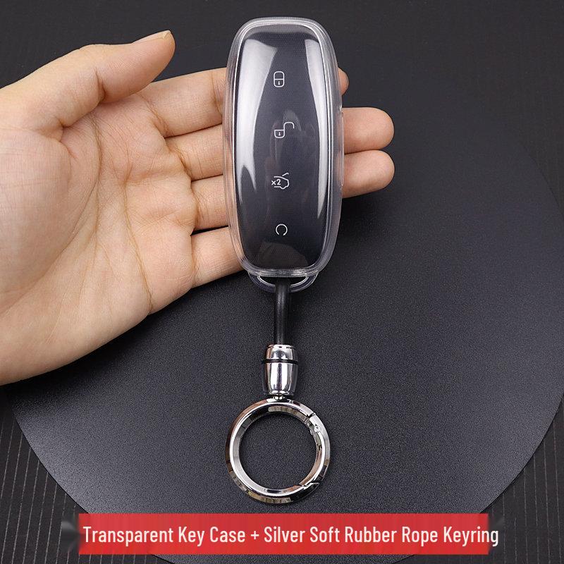 Denza D9/N7/N8 Transparent Car Key Cover with Full Coverage