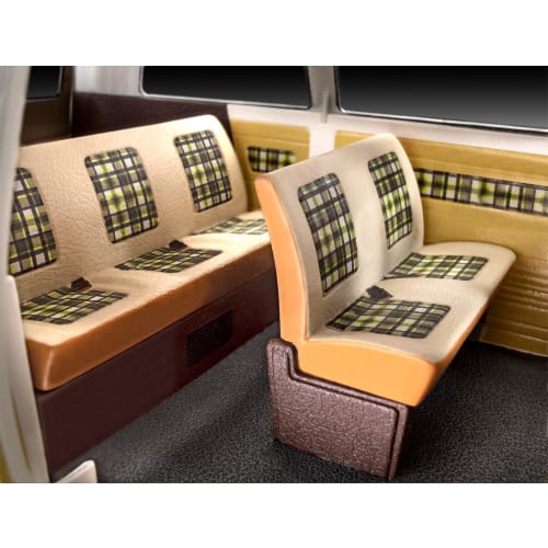 German Revell 1/25 Scale VW T3 Microbus Plastic Model Kit 07706, Molded In Color