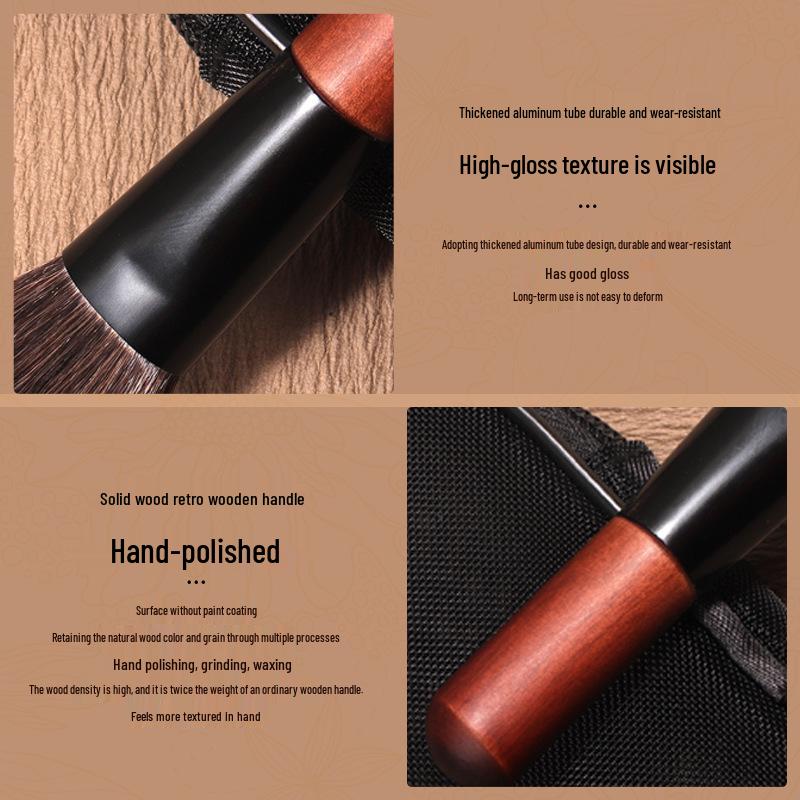 Mini Portable Travel Makeup Brush Set - Short Handle Beginner Eyeshadow Brushes