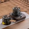 Thickened Smoke Grey Glass Teapot Set