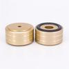 Audio Insulators with Rings for Home AV and Sound Systems x 4-Piece Anti-Slip Speakers, Theater, Receivers, Amplifiers, (40mm 22mm, Gold)