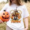 Mickey Halloween Castle Not Too Scary Halloween Party Unisex Tshirt New Casual Fashion Unisex and Women Couple Street Wear
