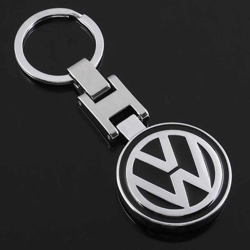 For VW NSKX-F25 New Double sided Key Ring for VW Volkswagen Golf Polo Passat Touran Jetta Metal Car Keychain Pendant Interior Mouldings IF9