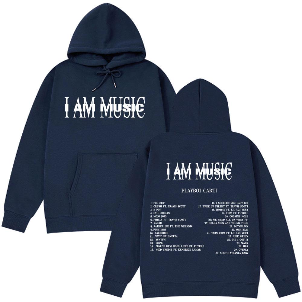 Playboi Carti I AM MUSIC New Album 2025 Hoodie Fans Gift Men Woman Fashion Hoodies Long Sleeves Casual Man Streetwear Tracksuit