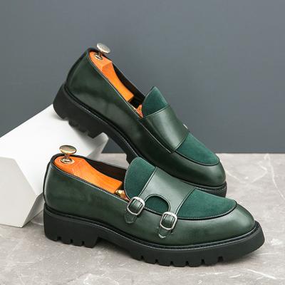 Italienische Marke Trend Green Party Lederschuhe Vielseitige Herren Freizeitschuhe Outdoor Pendler Herren Fahrschuhe Kostenlose Lieferung