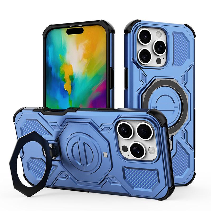 Magnetic Armor Case For iphone 17e Cases For iphone 17e 16e Air iphone 16 17 Pro Max Cover Magsafe Wireless Charging Phone Cover