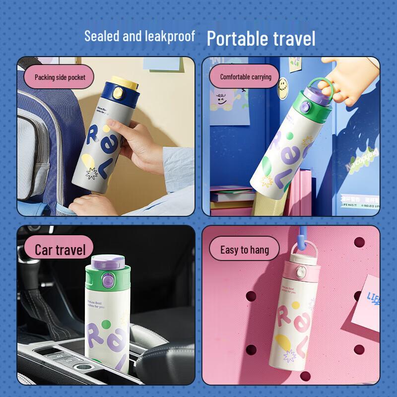 RELEA Portable Direct Drink Insulated Cup