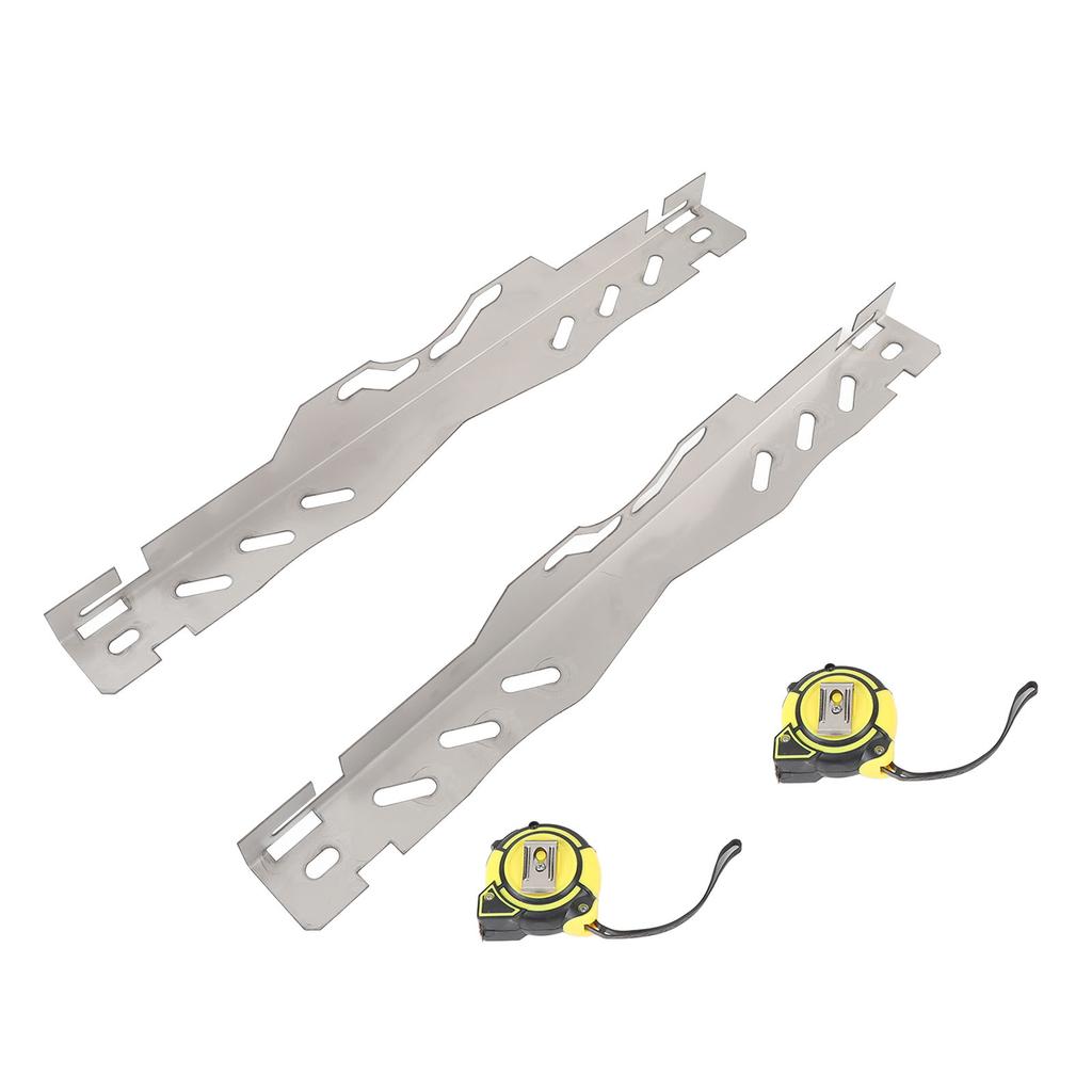 Wheel Alignment Tool Plate Stainless Steel Heavy Duty with 2 Tape Accurate Measurement Toe Alignment Tool for SUV Sedan