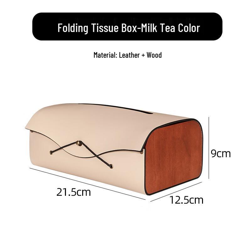 

Yu Duo HC Stacked Buckle Leather Tissue Box