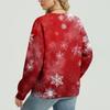 Women's Casual And Fashionable Christmas Print Long-Sleeved Top