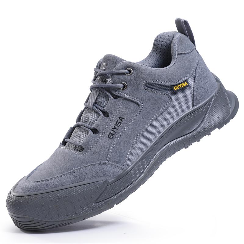 

Fashion Steel Toe Anti-smash Anti-stabbing Men Safety Shoes Breathable Work Boots Wear-resistant Male Footwear Sneakers 39