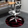 Red Bat Pattern Chair Mat - Round Carpet for Home Decor, Office Use, Living Room, Bedroom, Gift Idea0497b